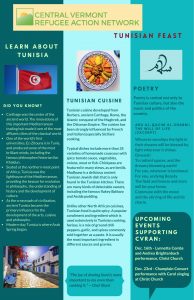 Image of a flyer describing Tunisia