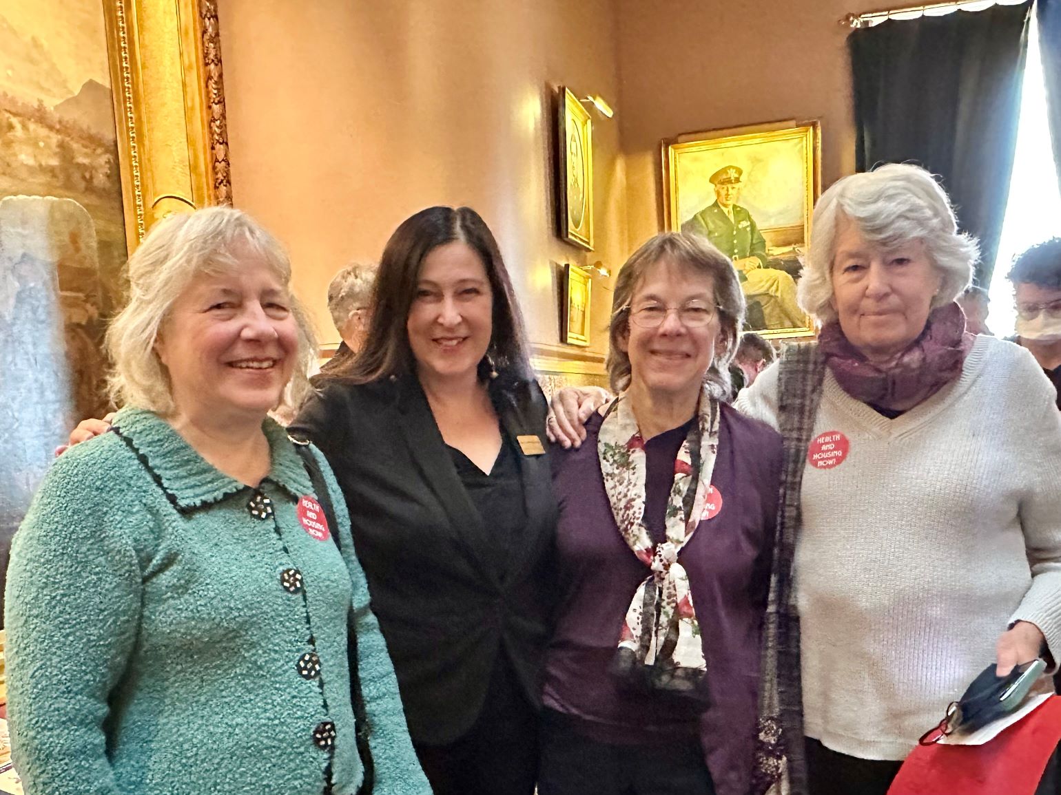 CVRAN members at the Statehouse with Rep. Leonora Dodge. Image: Office of Rep. Dodge