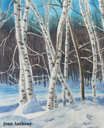 Painting of aspen trees in late winter_Jenn Anthony_used with permission